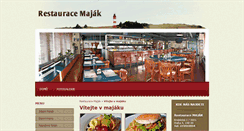 Desktop Screenshot of majak-restaurace.cz